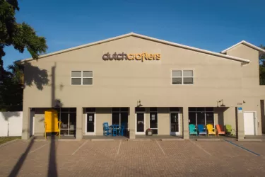 New Front Outdoor - View of the front of the DutchCrafters Sarasota Showroom. Photo