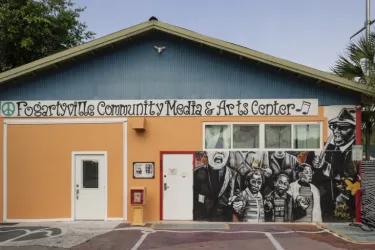 Fogartyville Entrance - Located on the West side of the WSLR building.  Look for the Civil Rights Mural by BMike. Photo