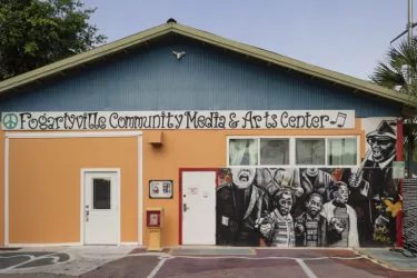 Fogartyville Entrance - Located on the West side of the WSLR building.  Look for the Civil Rights Mural by BMike. Photo